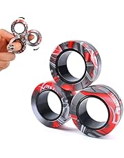 BCBF 3 Pezzi Fidget Toys,Anelli Magnetici Giocattolo Agitarsi, Magneti Anti Stress Oggetti per Terapia di Sollievo Dall&#39;Ansia,Antistress, ADHD Giocattoli Agitarsi,Pacchetto Agitarsi Ottimo Regalo(B)