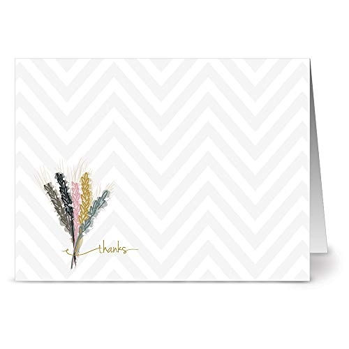 Note Card Cafe Thank You Cards With Gray Envelopes | 36 Pack | Embellished Thank You | Blank Inside, Glossy Finish | For Greeting Cards, Occasions, Birthdays, Gifts #TOP5