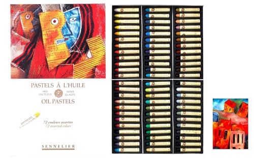 Sennelier pastels à huile 72 couleurs pour exprimer votre créativité en atelier