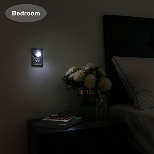 Dewenwils NIGHT LIGHT S Into Wall, Dusk To Dawn Sensor, 360° Rotating, Directional Led Nightlights thumb #5