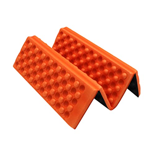 BESPORTBLE Folding Lightweight Seat Cushion Mat for Camping Picnic Park Ultra Lightweight Xpe Honeycomb Design for Comfort and Easy Carrying Orange
