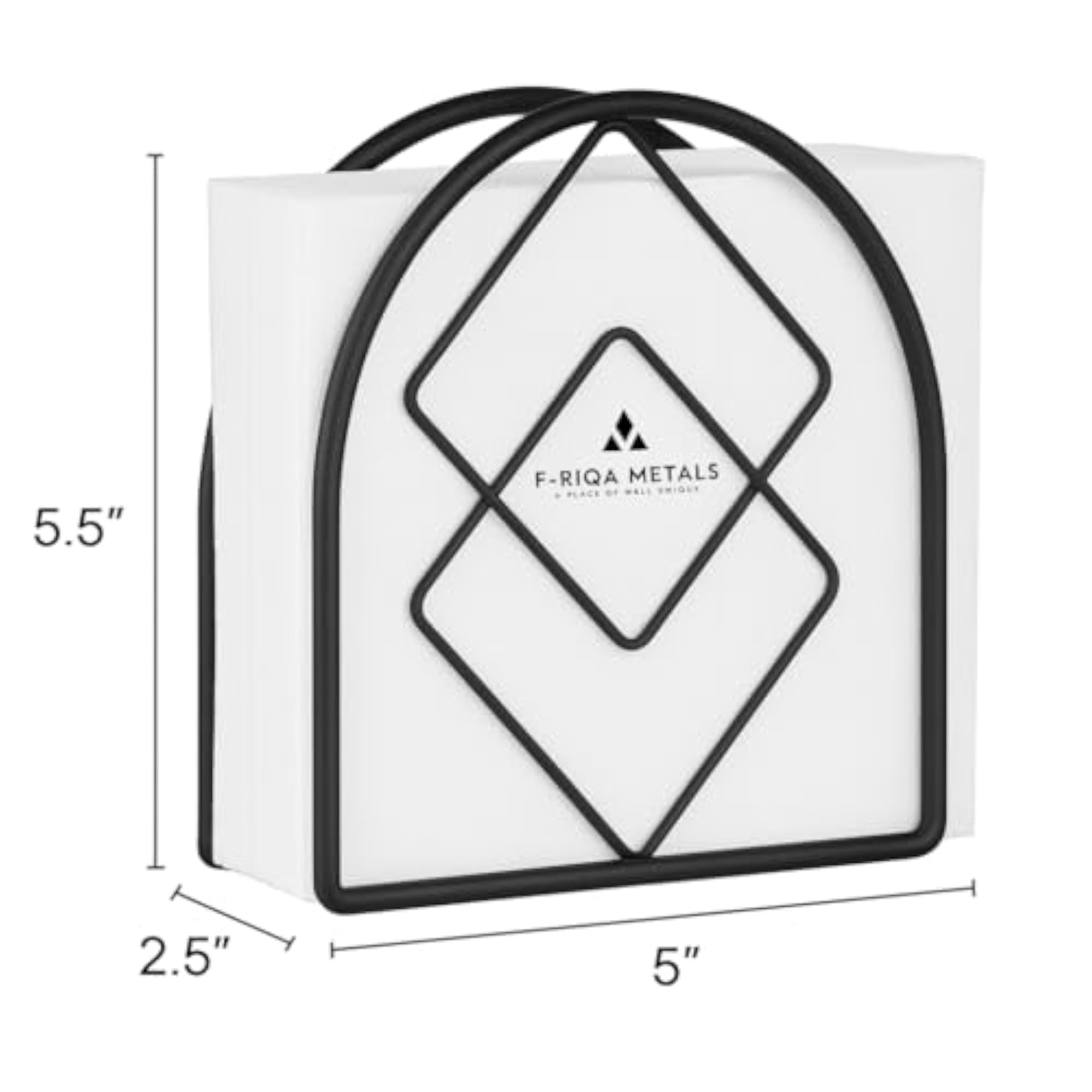 Modern Iron Napkin Holder, Elegant Table Accessory