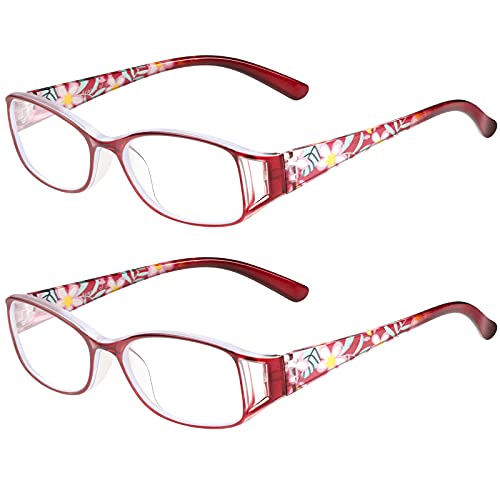 SaNgaiMEi 2 Paires Lunettes de Lecture Homme Femmes 3.0 Anti-Lumière Bleue Lunettes de Lecture Cover