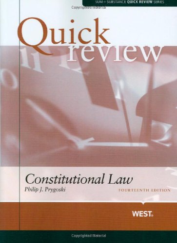 Sum and Substance Quick Review on Constitutional Law, 14th (Sum ...