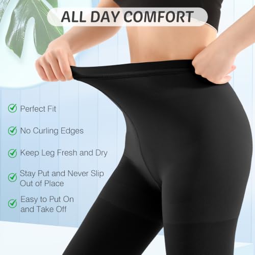 Image of 15-20mmHG Graduated Compression Pantyhose for Women Men,Medical Compression Tights, Support Hose, Compression Leggings for Varicose Veins, Edema