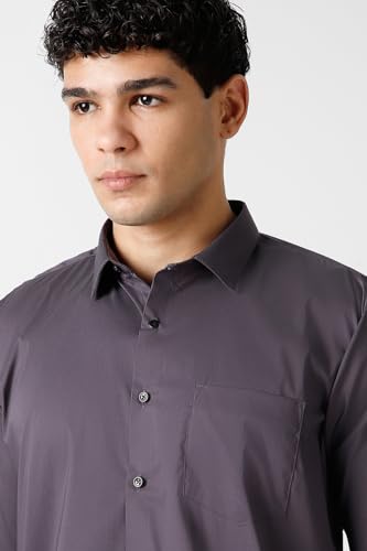 Image of Van Heusen Formal Slim Fit Shirt for Men | Solid | High Stretch Cotton Lycra | Full Sleeves | Ease of Movement