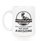 Fathers Day Mug - First Time Dad Daddy Mug from Daughter Son Kids - Fathers Day Coffee Mug for Dad - Awesome Dad Mug - Birthday Christmas Cup for Dad 11 Oz White