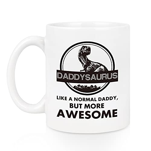 Fathers Day Mug - First Time Dad Daddy Mug from Daughter Son Kids - Fathers Day Coffee Mug for Dad - Awesome Dad Mug - Birthday Christmas Cup for Dad 11 Oz White