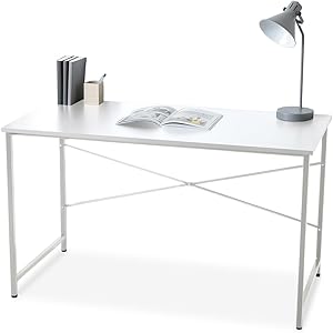 アイリスプラザ 机 デスク パソコンデスク シンプル 幅120cm 奥行60cm ホワイト PBDK-1260