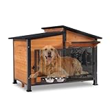 GUTINNEEN Heated Dog House Outdoor Dog House Insulated Large Weatherproof Dog Shelter with Heated Pad, Insulated All-Round Thermal Liner, Chew-Proof Design for Dogs (Winter-Ready)