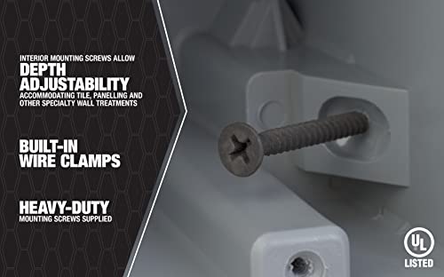 Southwire Southwire Msb1G One Gang Device Box With Depth Adjustable, Heavy Duty 42Lb, Gray #TOP3