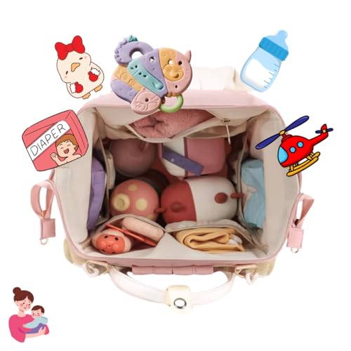 Image of Aavjo , Baby Diaper Bag for Mother, Maternity Backpack, Baby Travel Bag, Waterproof Diaper Pouch
