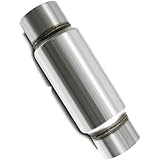 Colt Exhaust - 4' Glass Pack Resonator Muffler (12' Body, 18' Total Length) - High-Performance Stainless Steel