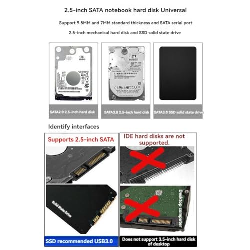 Cable adaptador USB 3.0 a SATA para disco duro 2.5 pulgadas miniatura 6