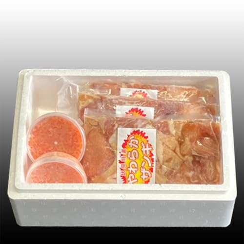 [北海道根室市] 味付若鶏やわらか唐揚げ(ザンギ)350g×5P、いくら醤油漬け100g×2P C-70048 [ノーブランド品]