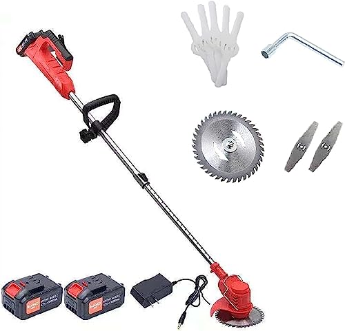 Cortacésped inalámbrico con 3 cuchillas y doble batería de 24V de gran poder 2