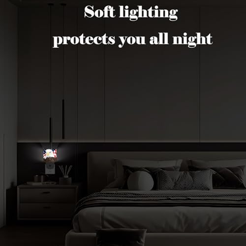 Image of American Bald Eagle Night Light,Plug Into Wall with Dusk to Dawn Light Sensors, Warm Nightlights for Bedroom, Bathroom, Hallway, Kitchen, Gifts Ideal for Boys Girls Women Men