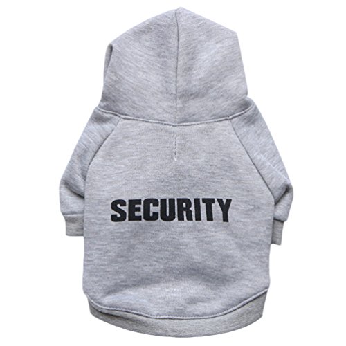 YiJee Vestiti del Cane Cappotti Felpa Security