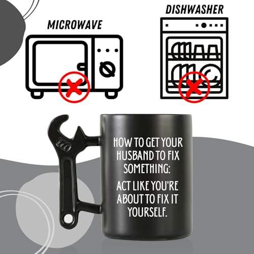 Taza de cerámica con asa de llave de 13.5oz miniatura 5