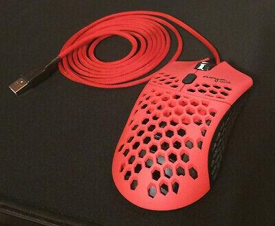美品！ Finalmouse x Ninja Air58 - Red Finalmouse Air58 Ninja Gaming Mouse - Cherry Blossom Red Working