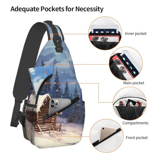 Bolso cruzado pequeño para senderismo unisex miniatura 4