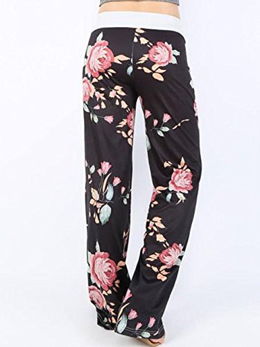 Famulily-Womens-Casual-Floral-Wide-Leg-Pajama-Lounge-Pants