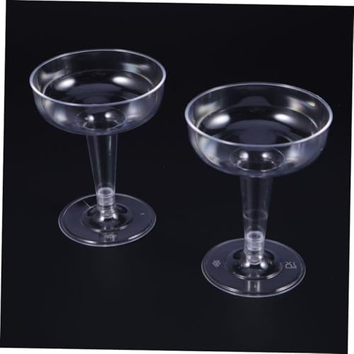 TIDTALEO 30個 使い捨て透明カクテルグラス 割れない ワイングラス パーティー結婚式用プラスチック飲用カップ