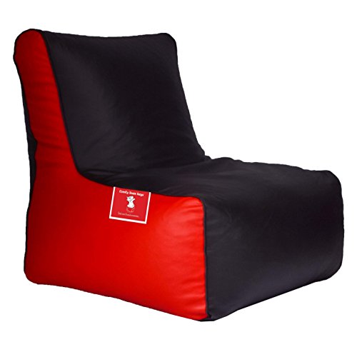 Image of Biggie Bean Bags Bean Chair XXL Bean Bag Without Fillers Cover (Black and Red)
