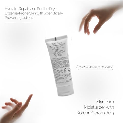 Image of Personal Touch Skin Dam Korean Moisturizer Cream for Dry Skin | Ceramide 3 Barrier Repair Cream with Oat, Centella & Shea Butter | 72H Hydration | 50g