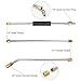 STYDDI Pressure Washer Extension Wand Set, 90 Inch Power Washer Extension Replacement Wands Lance with 5 Nozzle Tips, Curved Rod, 4000 PSI