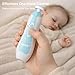 Fansidi Upgraded Baby Nail Trimmer Electric | Easy & Safe Baby Nail File, Precise 4-Stage Gentle Nail Buffer + Nail Clippers for Newborn to Toddler, with 18 Grinding Heads & Soft LED Light, Blue