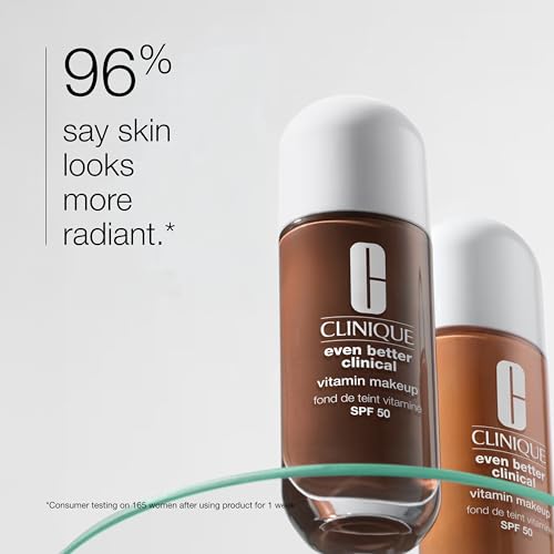 Clinique Even Better Clinical Vitamin Makeup Skin Tint Foundation SPF 50 With Vitamin C, Vitamin E + Vitamin B3 | Light Coverage + Radiant Finish