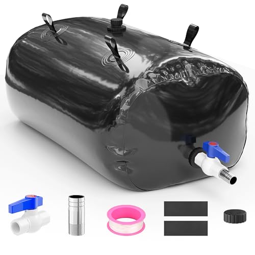 110L/29Gal Water Bladder Tank, Foldable Portable Water Storage Bladder Container, 30 Gallon Water...