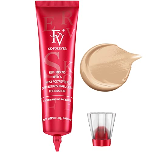 FV Base de Maquillaje Líquida Hidratante, Hydrating Foundation Acabado Natural, Flawless Finish Base de Maquillaje Para Pieles Seca y Normal, Fórmula vegana, Beige, 30 ml