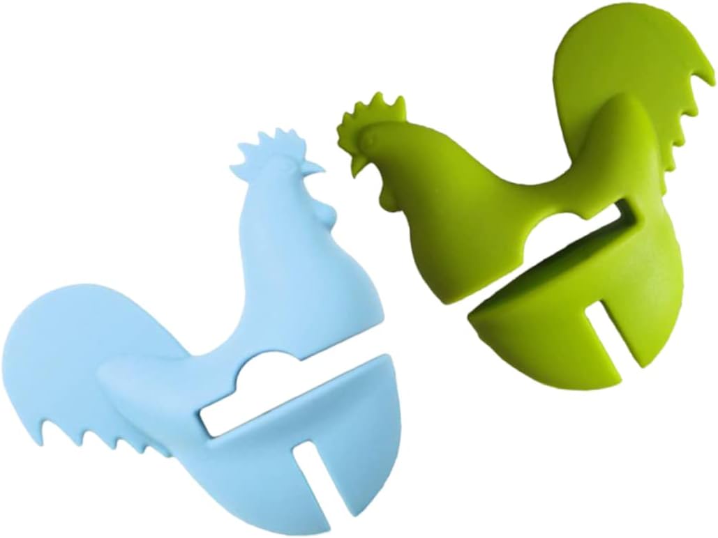 Silicone Pot Clip 2Pcs Cartoon Chick Non Slip Heat Resistant Kitchen Helper