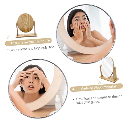 Miroir de maquillage avec support intégré pour soins précis - 6