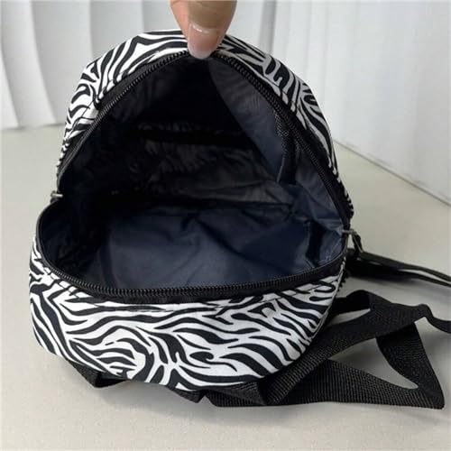 Generic Cute Backpack Bag Large Capacity Nylon Waterproof Lightweight Casual Laptop Daypack Work College Travel-Zebra4