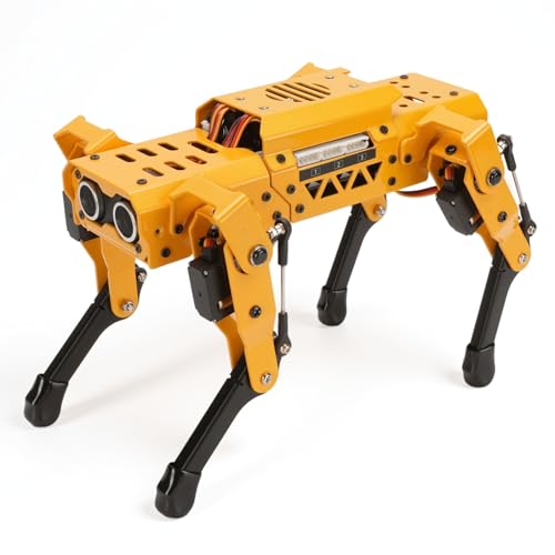 EIMSOAH Smart AI Robot Dog, Robot Programmabile Quadruped, Servi Coreless e Modulo, per Python Scratch Programming PC APP Control STEM Education