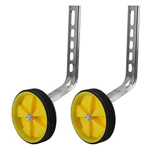 Ruedas de Entrenamiento Auxiliares Universales para Niños Amarillas para Bicicletas de 12 a 20 Pulgadas miniatura 1