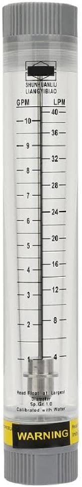 LZM-20G Water Liquid Flowmeter Tube Type 3/4" Female 1.5-15 GPM & 5-55 LPM