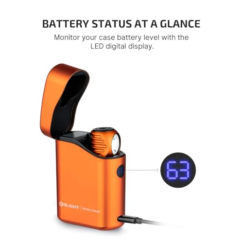 OLIGHT Perun 3 Mini Premium Headlamp 1250 Lumens Flashlight with Type-C Charging Box, Rechargeable Headlight with Red Light Option,Perfect for Working, Hiking, Camping and Climbing (Orange) - Image 7