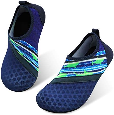 JIASUQI Summer Beach Pool Water Shoes Sock for Kids Boys Girls Splice Navy US 2.5-3 M Little Kid
