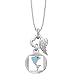 Produktbild Herzengel Freedom Kette mit Anhänger für Mädchen mit kleinem Delphin 925er-Sterlingsilber rhodiniert Länge 37 cm plus 2 cm