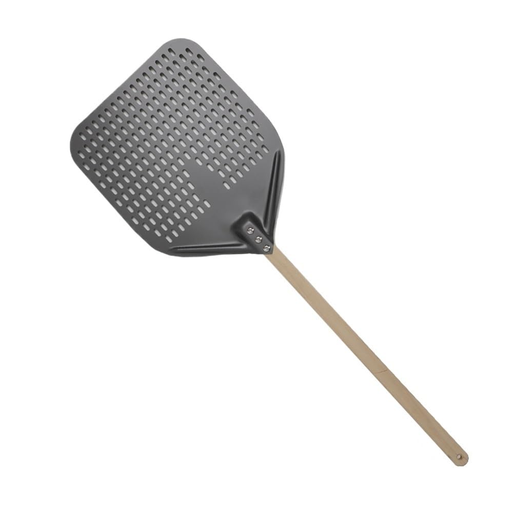WANGSHAOWEI Pizza ​Paddle Big Pizza Shovel Turning Short Handle Square Turner Nonstick For Oven(Bk 13inch 88cm wood)