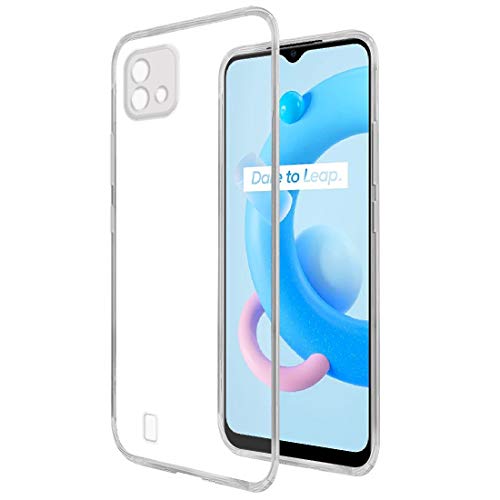 Image of Crystal Clear Back Case for Realme C20 / C20A | Raised Bumps for Camera & Screen Protection | Clear Soft Silicone Back Case Cover for Realme C20 / C20A (TPU | Transparent)