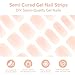 Seminca Semi Cured Gel Nail Strips-Divorce Party Press On Nails - Single AF Semi-Gel Stickers,Works with Any UV/LED Lamps,Wine Proof Glossy Finish,Girls Night (Nudist)
