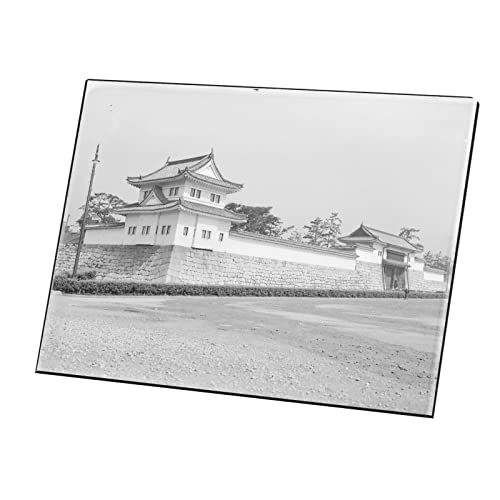 Château Japonais Nijo Jo 1945 Tableau Toile Imprimée Photo Noir et Blanc