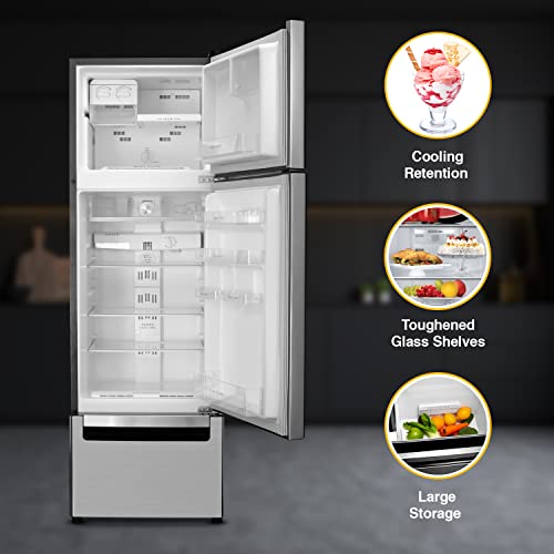 Image of Whirlpool 240 L Frost Free Triple-Door Refrigerator (FP 263D PROTTON ROY, German Steel Double Door Refrigerator space)