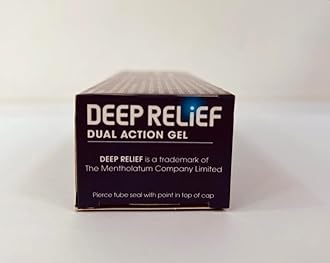 Deep Relief Duo Pain Relief Gel - Triple Action Relief From Back, Rheumatic & Muscular Pain, 50 g (Pack of 1)
