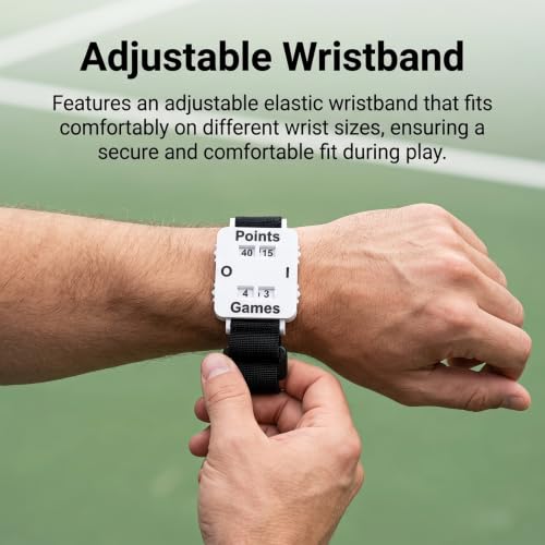 Contador de Puntuación para Muñeca para Tenis y Pádel – Dial Mecánico con Correa Ajustable | Diseño ligero y portátil ideal para entrenamiento en la cancha, partidos competitivos, entrenamiento y arbitraje. Pantalla clara miniatura 4